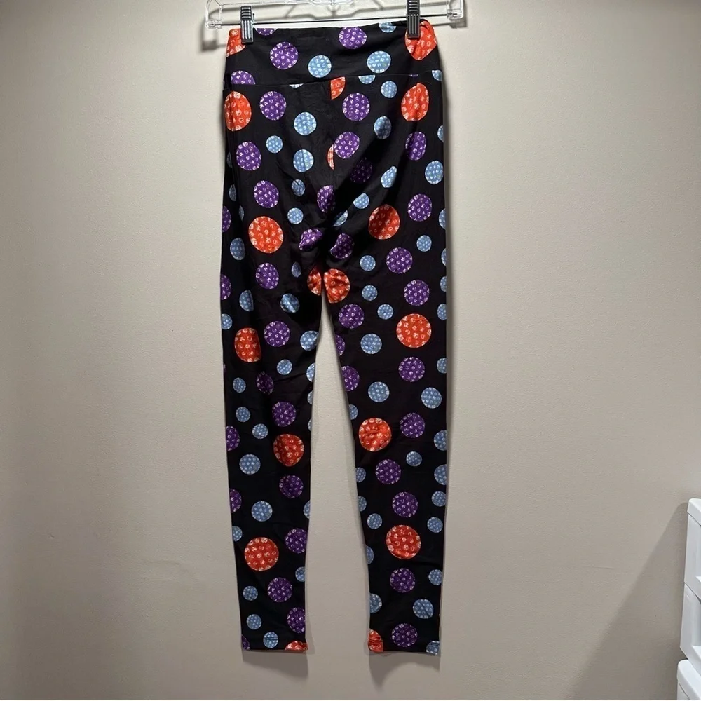 NEW LulaRoe OS Soft Leggings One Size 2-10 Small-Large Christmas Bokeh Lights - Picture 6 of 10